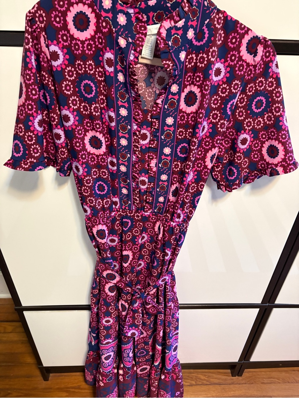 London Times Purple Floral Print Maxi Dress - Picture 3 of 12